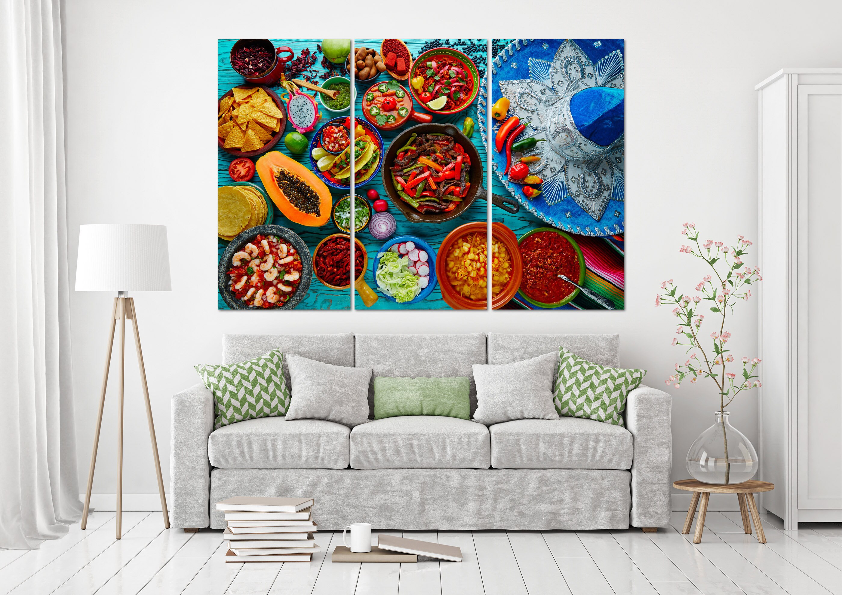 Food kitchen wall art fruits vegetables spices print wall | Etsy