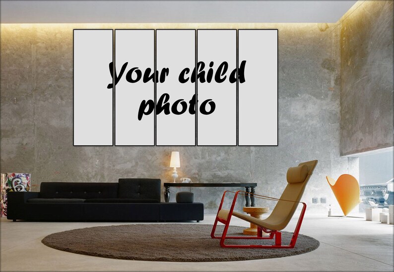 custom child photo print children photo on canvas custom child portrait canvas art personalized photo home decor gift for mom and dad