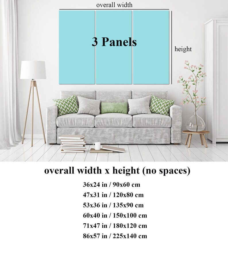 Colorful abstract city wall art extra large canvas rainbow Etsy