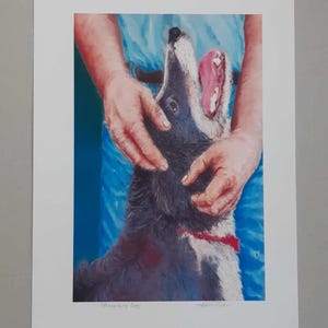A Working Dog Border Collie Wall Art 2 Sizes