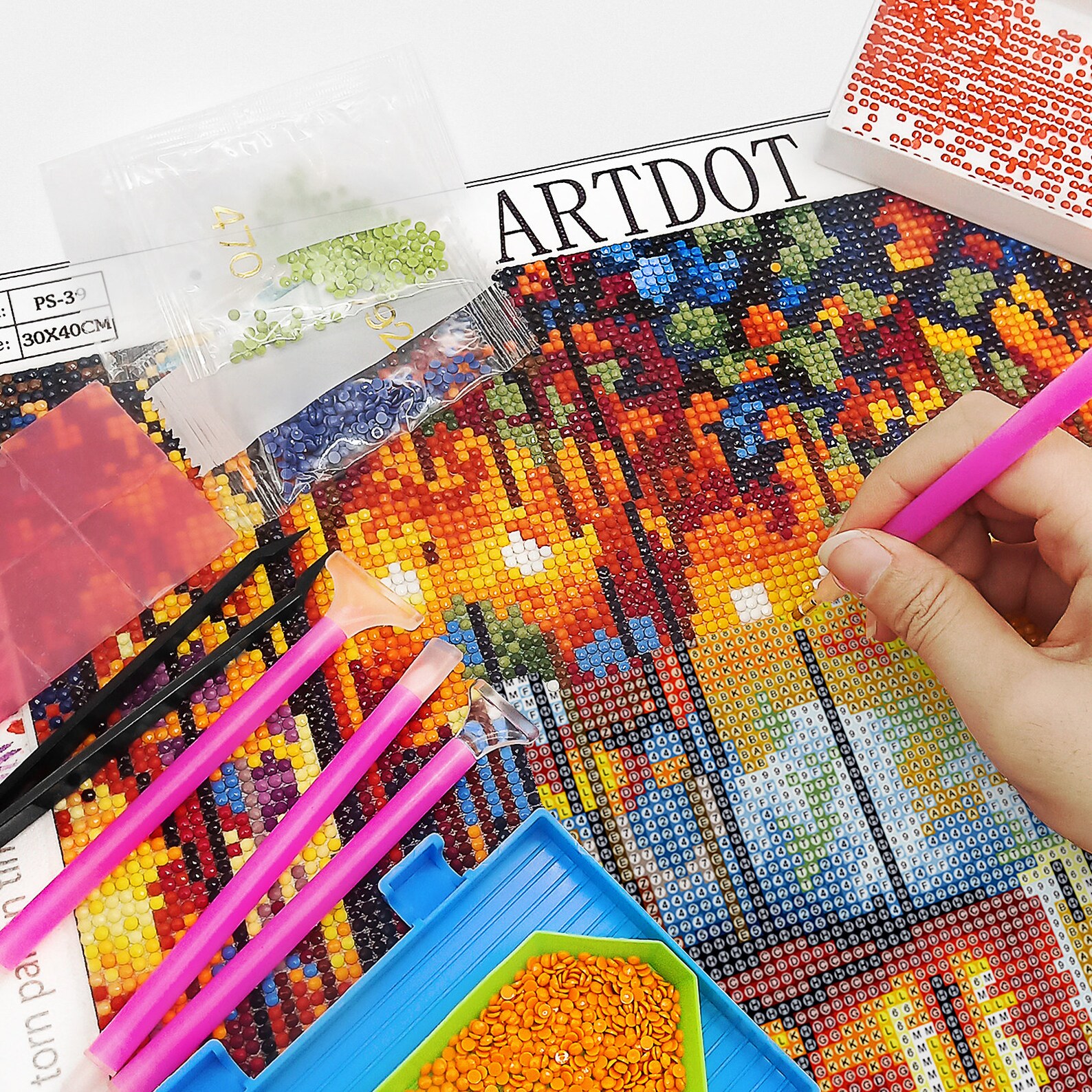 ARTDOT 5D Diamond Painting Drills All Colors DMC 445000 Etsy