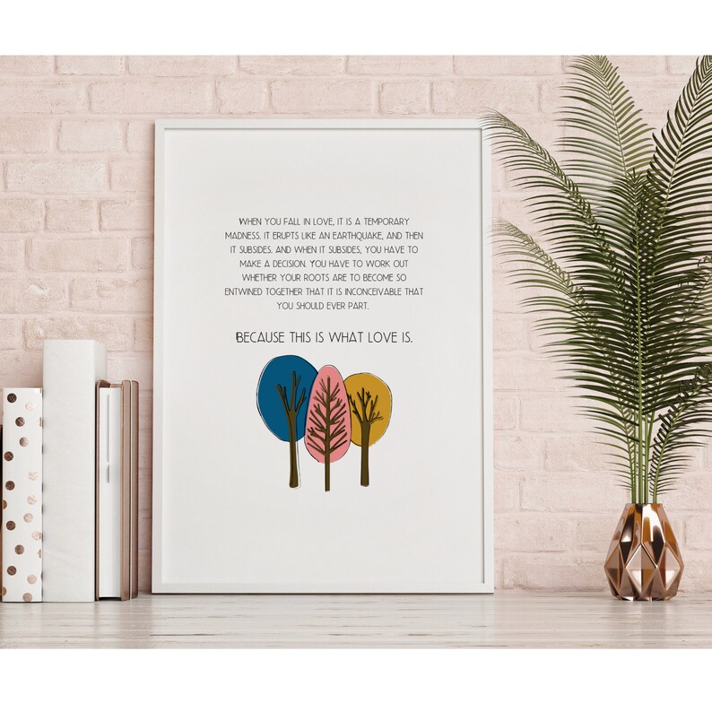 Captain Corelli's Mandolin Book Quote Print A4 This Is Etsy