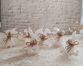 Easter bunnies / set of 7 / bunny with heart / decorative bunny / bunny / Raysin / Easter / decoration / pair of bunnies