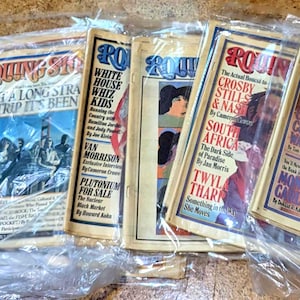 Lot of 19, 1970&#39;s Rolling Stone Magazines including one GIG Magazine and one ZOO Magazine