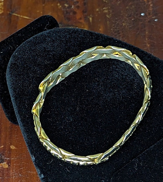 Vintage Rare Linked Gold Toned bracelet from the … - image 2