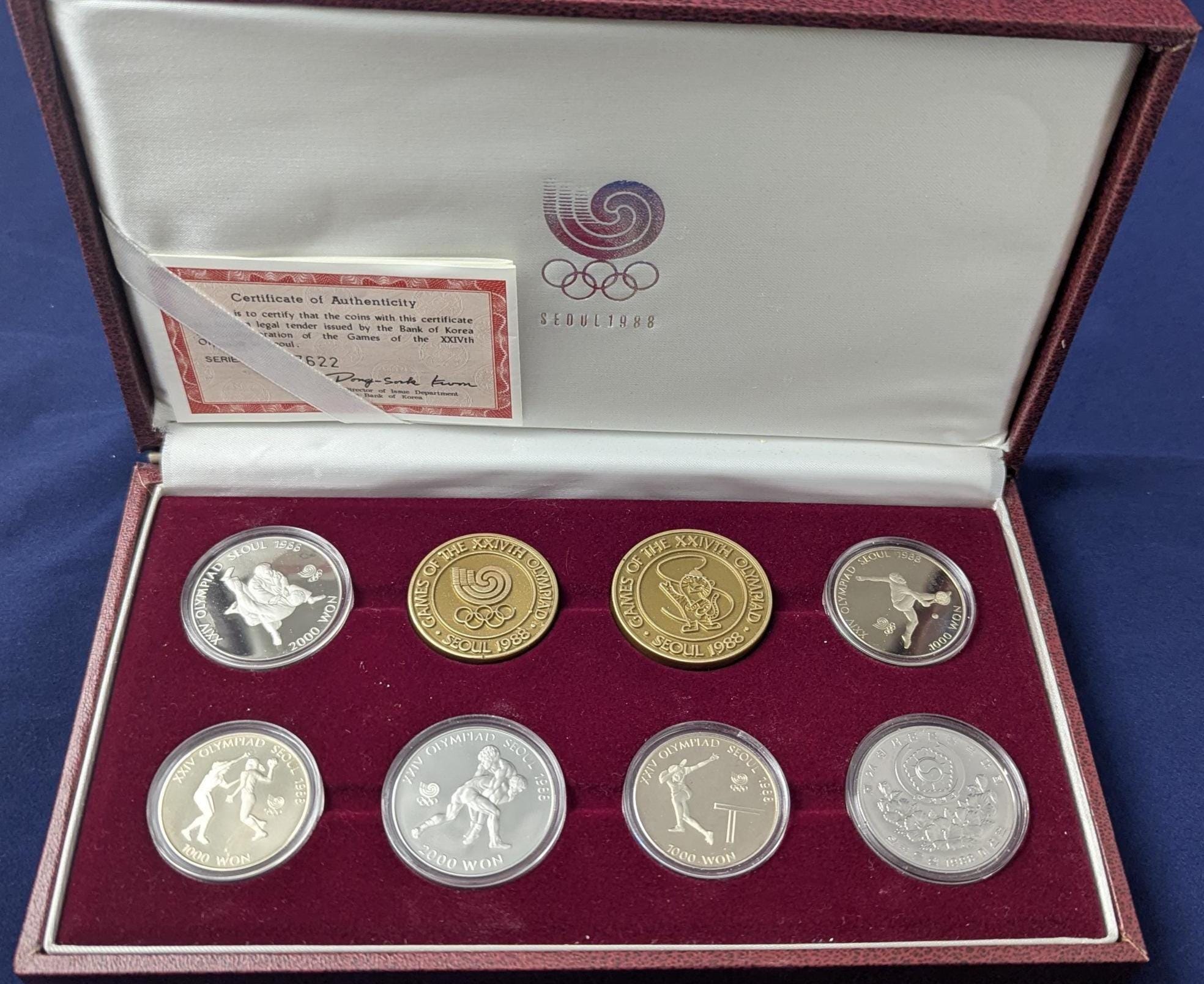 Seoul 1988 Official Commemorative Coins of the XXIVTH Olympiad - Etsy