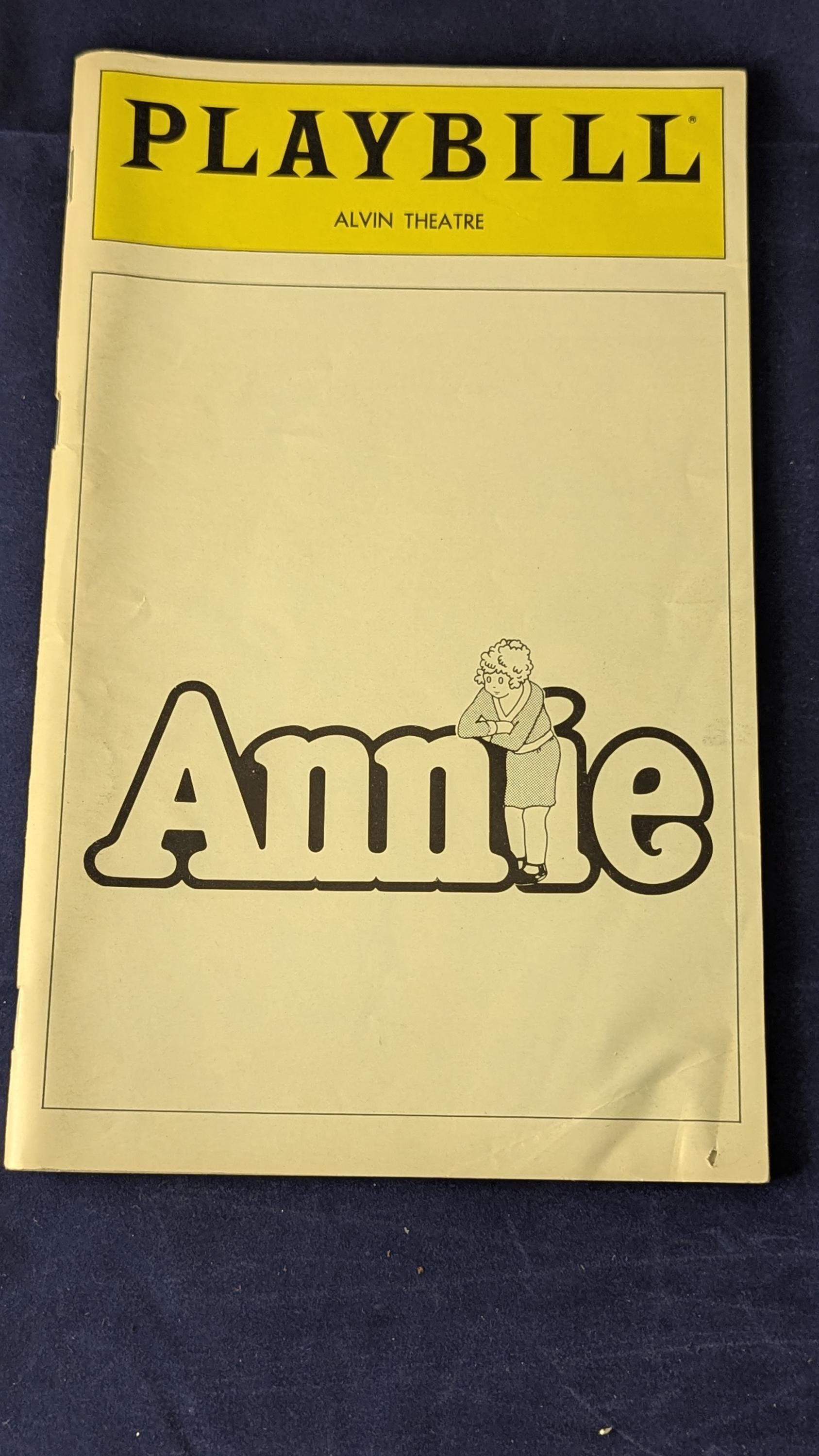 Playbill Alvin Theatre 