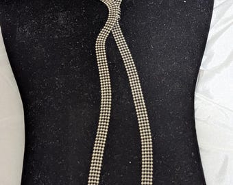 Silver-Tone Lariat Necklace Crossover the front to create the distinctive Y shape
