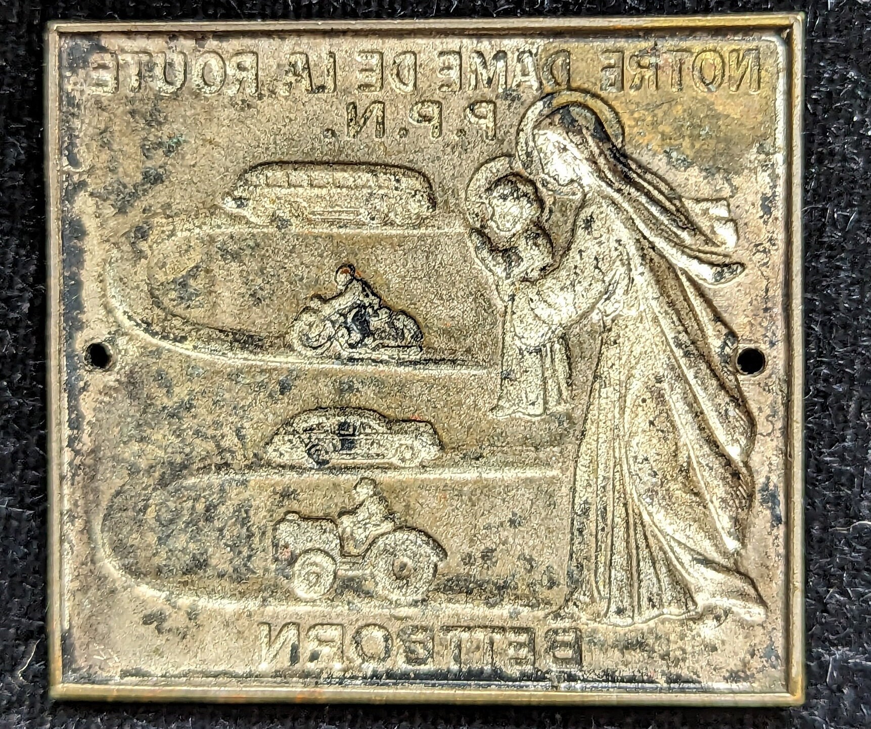 Antique France Notre Dame DE La Route P.P.N. Bettborn Sterling Silver ...