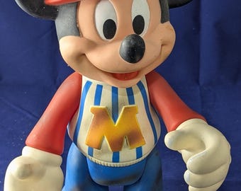 Figurine vintage de poupée Walt Disney Baseball Mickey Mouse 30,5 cm (12 po.)