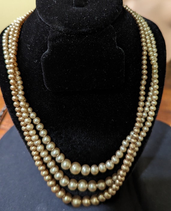 Vintage pearl necklace. 1950’s costume jewelry Simula… - Gem