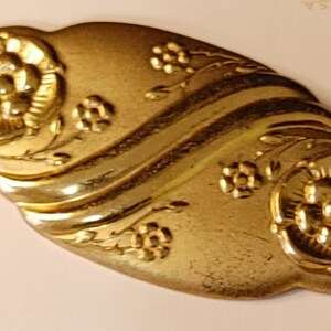 Large Brass Lapel Brooch Pin 1960&#39;s Approximately 2.75 Inches