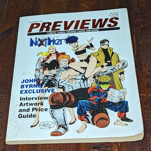 Podgląd Listopad 1991 Wywiad ekskluzywny z Johnem Byrne'em Grafiki i przewodnik cenowy Komiksy, gry, karty kolekcjonerskie i wiele więcej!
