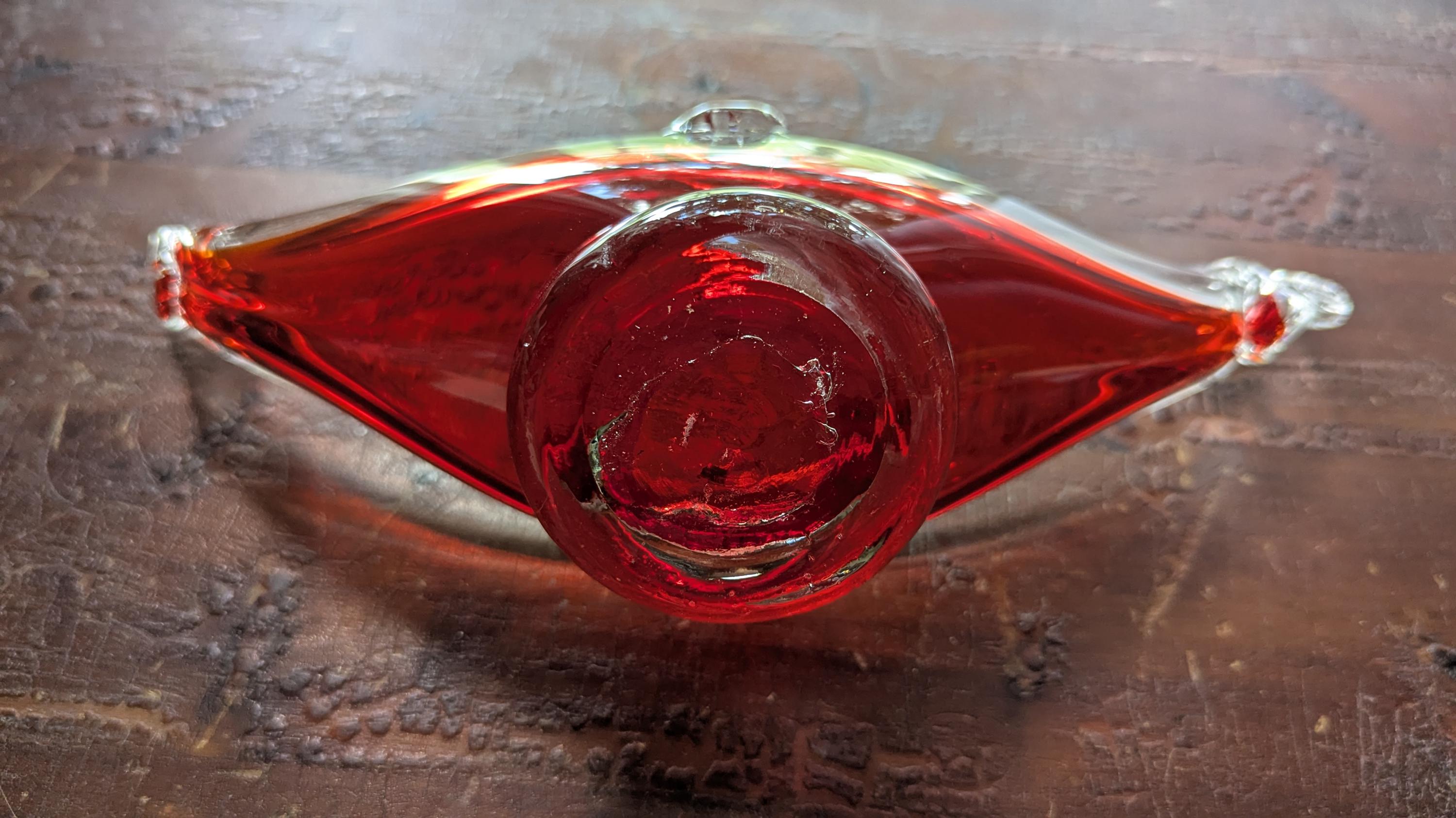 ヴィンテージ ムラーノ アートガラス ゴンドラ型灰皿またはキャンディ