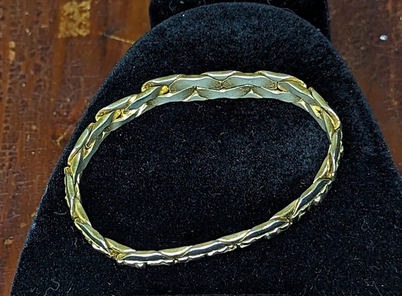 Vintage Rare Linked Gold Toned bracelet from the … - image 3