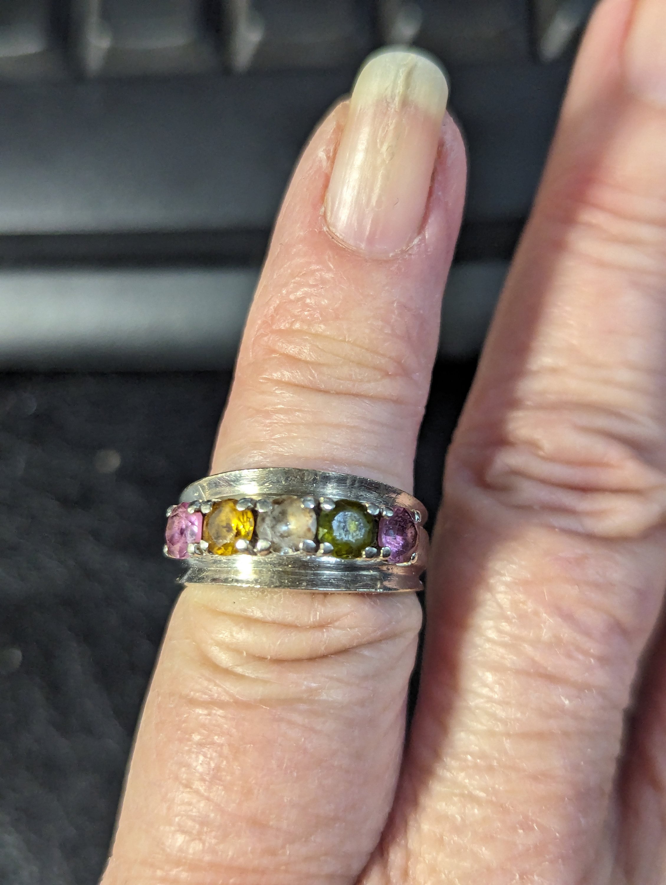 Sweden vintage ring 60s〜70s Sweden c 1960-70s. Vintage 18k Gold Smoky Quartz Ring. – T