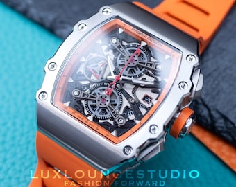 Chronograph Quartz Wrist Watch l Sapphire Glass l Stainless Steel Case l Silicone Strap l Luminous Hands & Dial l Japan Quartz Movement