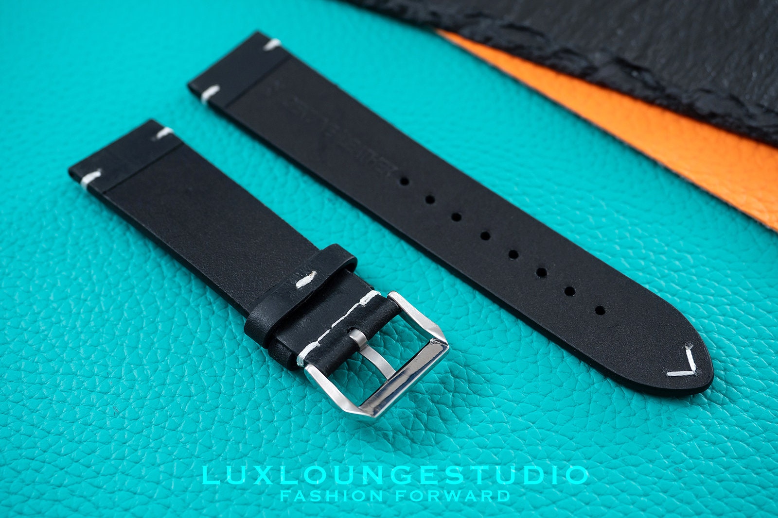 20mm Leather Watch Straps, Oil Wax Leather Strap