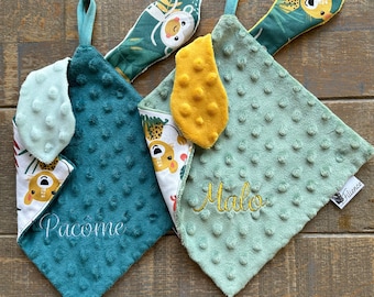 Personalisierte Babydecke mit Namen – Kollektion – Geschenk zur Geburt – Handgefertigt in Frankreich