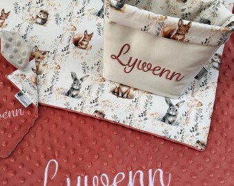 Personalized Baby Basket – Premium Range – Newborn Gift – Handmade in France