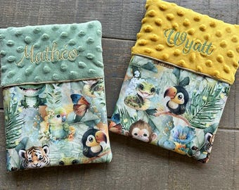 Personalized baby health record book cover – Newborn gift – Premium range – Handmade in France