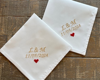 CUSTOMIZABLE handkerchief in white or plain organic cotton in different colors, handmade in France, ideal as a gift