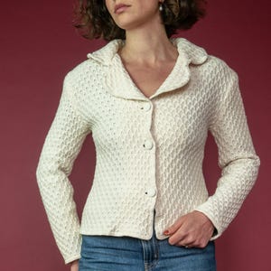 VINTAGE DOLCE & GABBANA Merino Crochet Cardigan - Size S