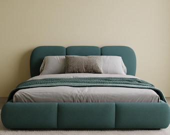Luna Storage Bed 180x200 BOUCLE TEAL | Upholstered Bed With Storage | Only ONE!!!