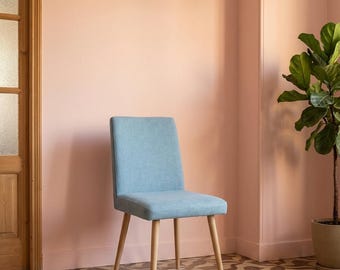 Upholstered Chair | Beech Wood Legs | Minimalist Design | Handmade