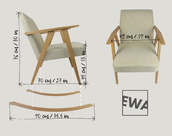 Oak Hybrid eco-armchair: Versatile comfort and sustainable design/ only one