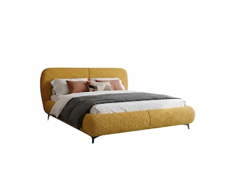 Solis Storage Bed | Upholstered Ottoman Bed Frame with Lift Mechanism | 140-200cm | Multiple Colors