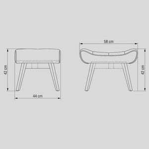 VENUS Modern Armchair | Velvet Lounge Chair with Solid Beech Wood Base | Handcrafted in EUROPE image 11