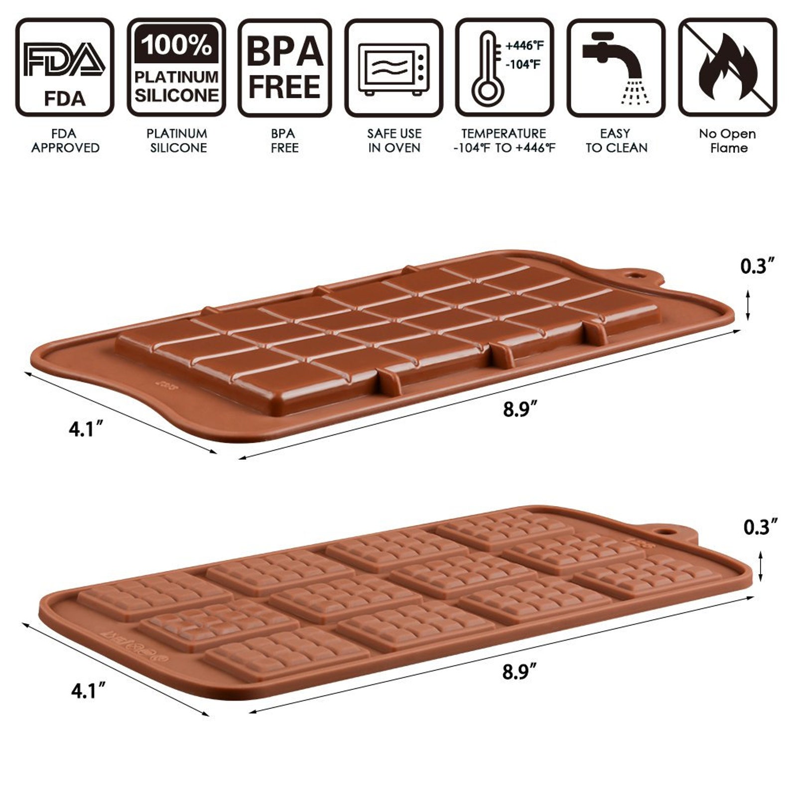 Silicone Break Apart Chocolate Molds Candy Protein and Etsy