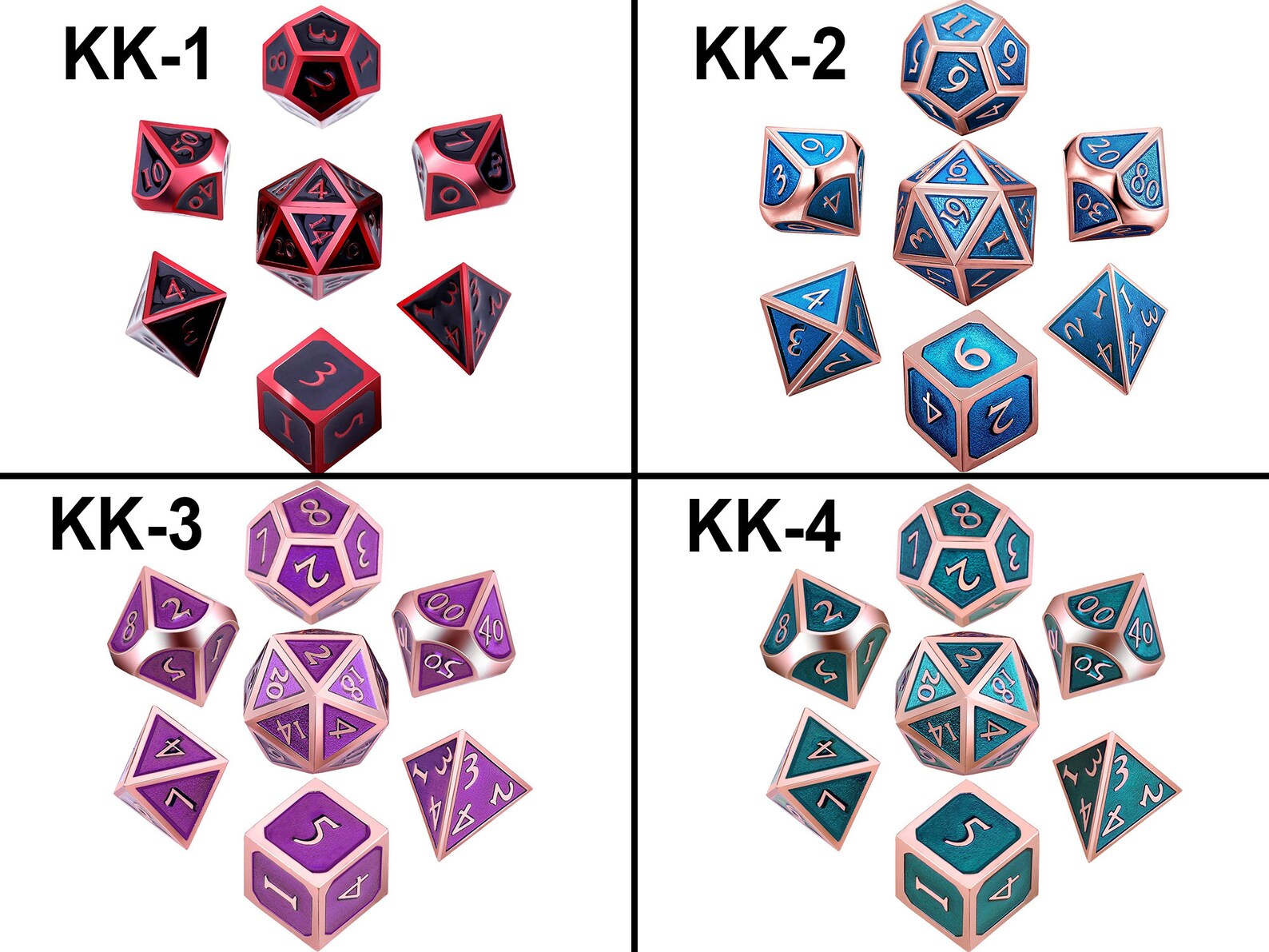 Metal Dnd Dice Set Polyhedral Dice D&D Dice Set Cool Dice Etsy