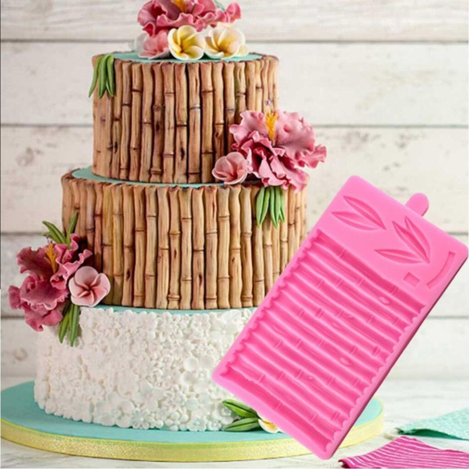 3D Bamboo Cake Fondant Molds Bamboo Pattern Cake Border Etsy