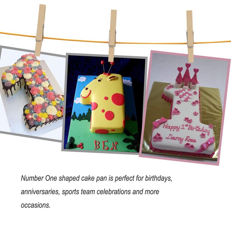 Number 1 Cake Pan Kids 3D Birthday Cake Pan Number Cake Mold Etsy