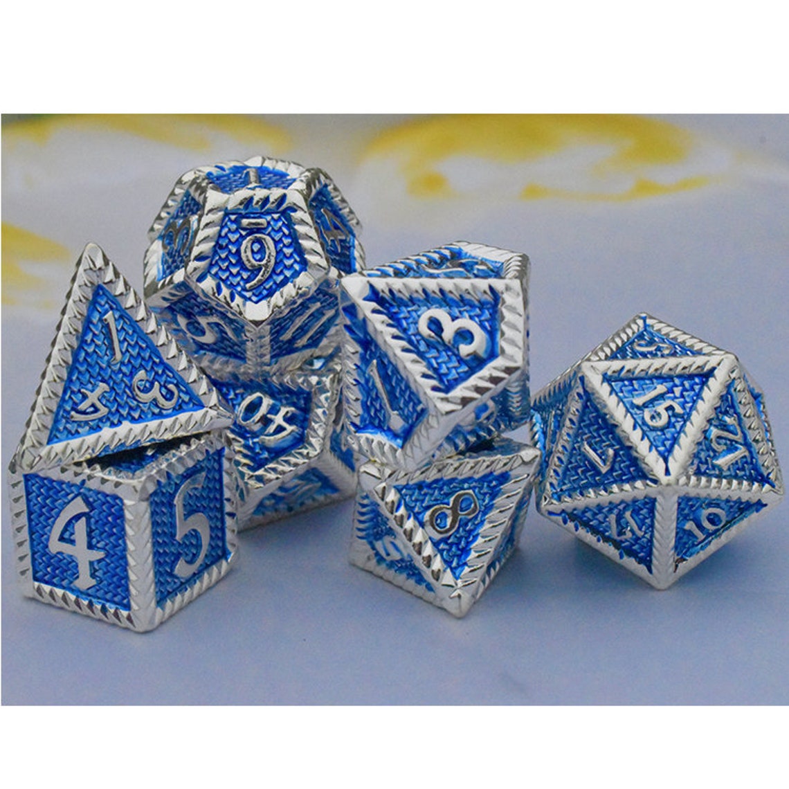 Cool dice sets dnd dragon dice d&d metal dnd dice polyhedral Etsy