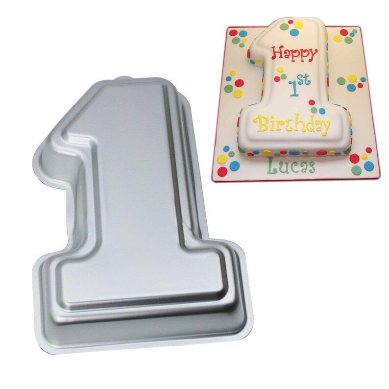 Number 1 Cake Pan Kids 3D Birthday Cake Pan Number Cake Mold Etsy