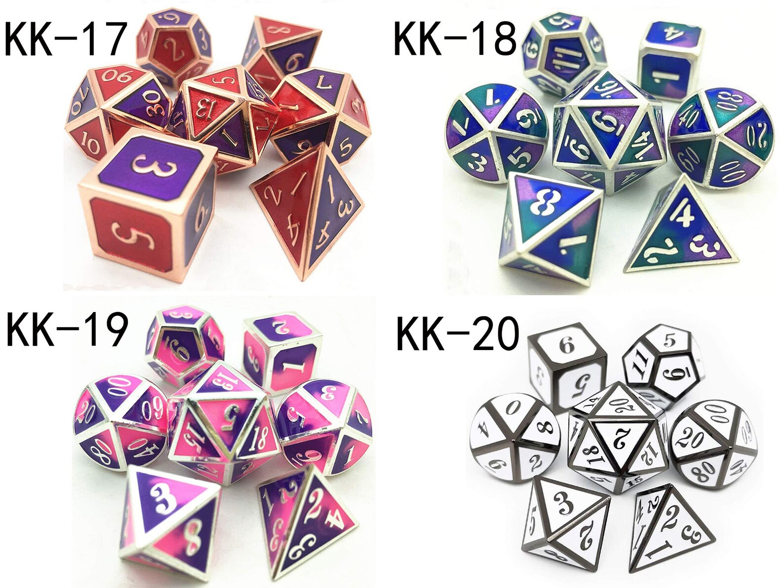 Metal Dice Set D&D Dice for Dungeons and Dragon Gamesrole Etsy
