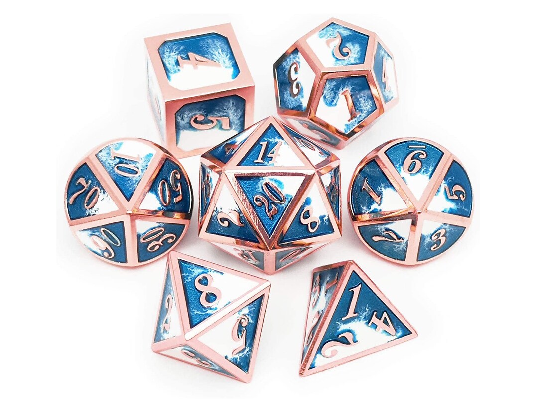 Dnd Dice Set Metal Dice Set RPG Dice D20 Dice Set Etsy