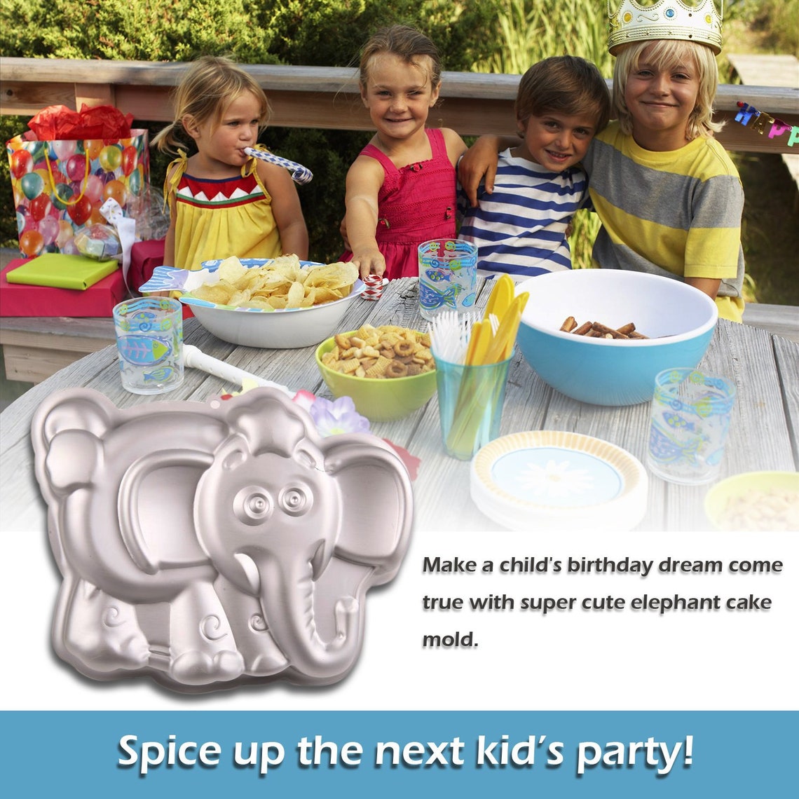 Elephant Cake Pan Kids 3D First Birthday Animal Shaped Cake Etsy