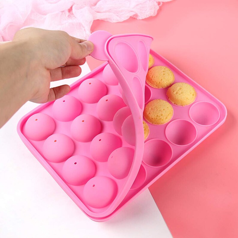 2 Pack of 20Cavity Silicone Cake Pop Mold Great for Hard