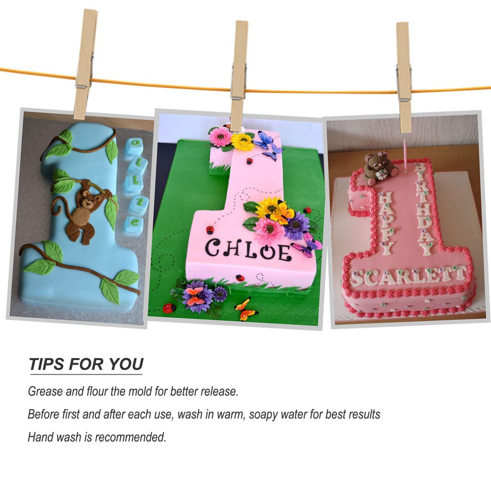 Number 1 Cake Pan Kids 3D Birthday Cake Pan Number Cake Mold Etsy