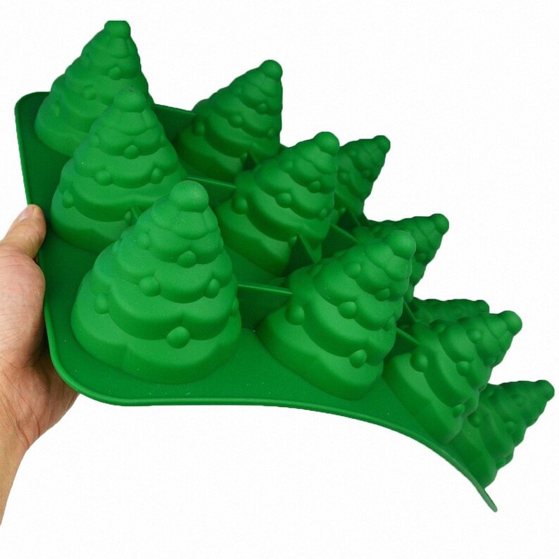 3D Christmas Tree Silicone Mold Xmas Tree Pan Cake Mold 12 Etsy