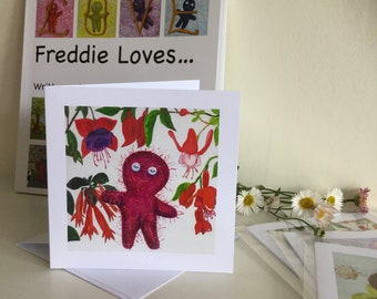 Fuchsia Freddie, Mother’s Day, Greetings Card, Freddie Loves...