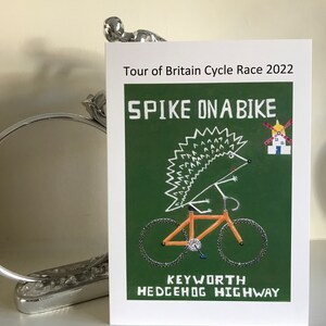 Vincitore del Tour of Britain Land Art 2022 Keyworth Spike in bicicletta, riccio in bicicletta