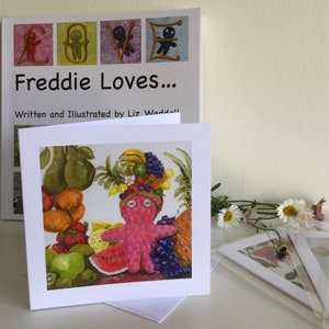 Fruchtiger Freddie, Muttertag, Grußkarte, Freddie liebt ...