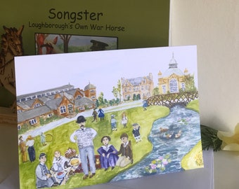 Queen's Park Loughborough, Greetings Card, Songster Loughborough's Own War Horse