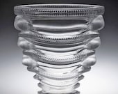 A Cristal Lalique 39 Saint Marc 39 Clear and Frosted Vase