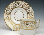 Flight Barr Worcester Coffee Can Saucer c1820